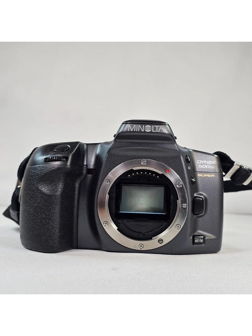 Minolta Dynax 500si Super 35mm SLR Film Camera Body Black Pristine Tested